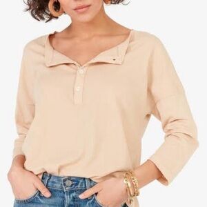 MATE the Label Classic Henley in Bone